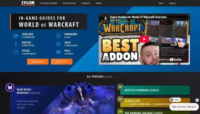 zygorguides.com homepage screenshot